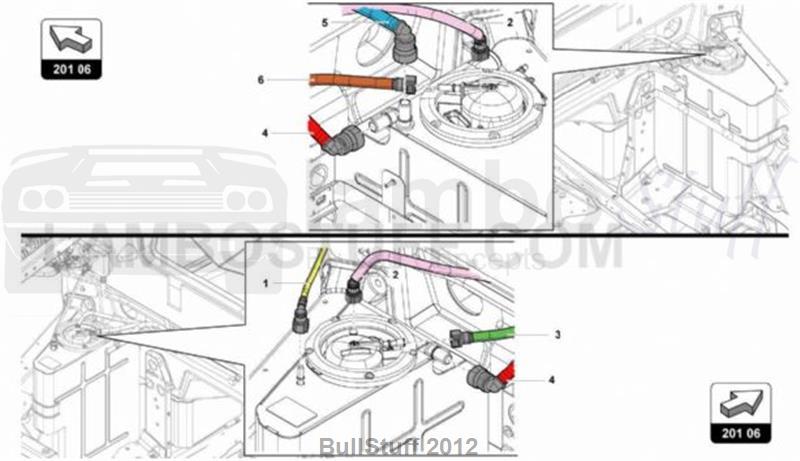 2015 Lamborghini AVENTADOR LP700-4 ROADSTER JAPAN FUEL SUPPLY SYSTEM (201.06.00)